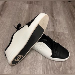 Authentic CHANEL leather sneakers